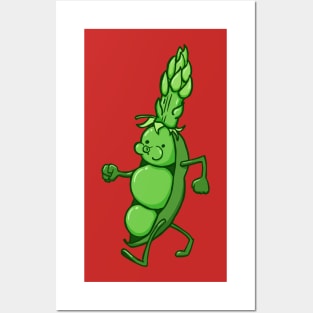 Asparagus Pee Funny Pea Pod Posters and Art